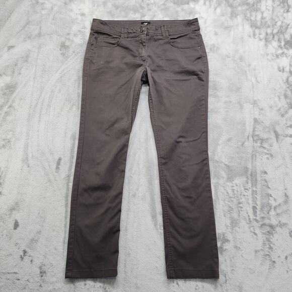 H&M Jeans Womens 12 Gray Brown Mid Rise Skinny Ankle Stretch Denim Casual - Picture 1 of 9